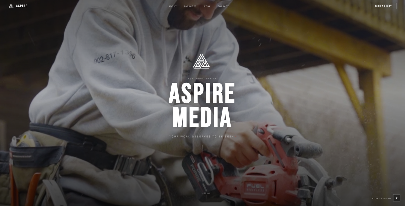 Aspire Media website design